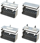 Oristo SKAGEN Szafka podumywalkowa 120 cm biały mat