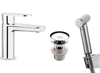 Bateria umywalkowa ze słuchawką typu bidetta Alpinia