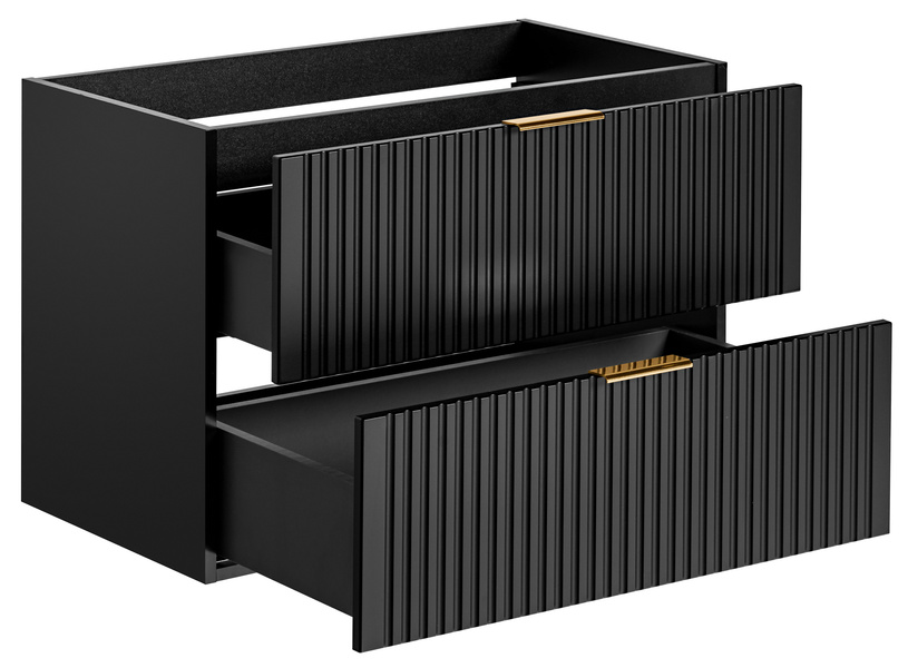 Szafka pod Umywalkę 80 cm 2S ADEL BLACK