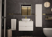 ARCOS-07 - Szafka z Umywalką i Blatem 2S 80cm Biały Mat Zestaw-2