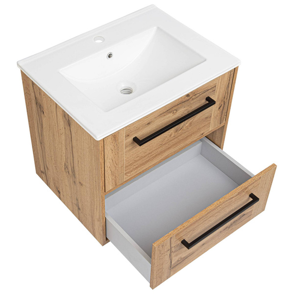 Astor Zestaw Vivien 60 cm Szafka z Umywalką Dąb Wotan