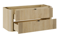 Zestaw Szafka Pod Umywalkę z Blatem 120 cm i Słupek Wysoki Ovalia Cremona