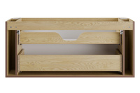 Zestaw Szafka z Umywalką 2S 120 cm z Blatem i Słupek Wysoki Ovalia Cremona