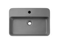 Umywalka Nablatowa Ceramiczna TRUST 2 MATT LIGHT GREY E-6282 Jasny Szary Mat