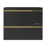 VESPER-02 - Szafka Pod Umywalkę 2S 60cm Czarny Mat