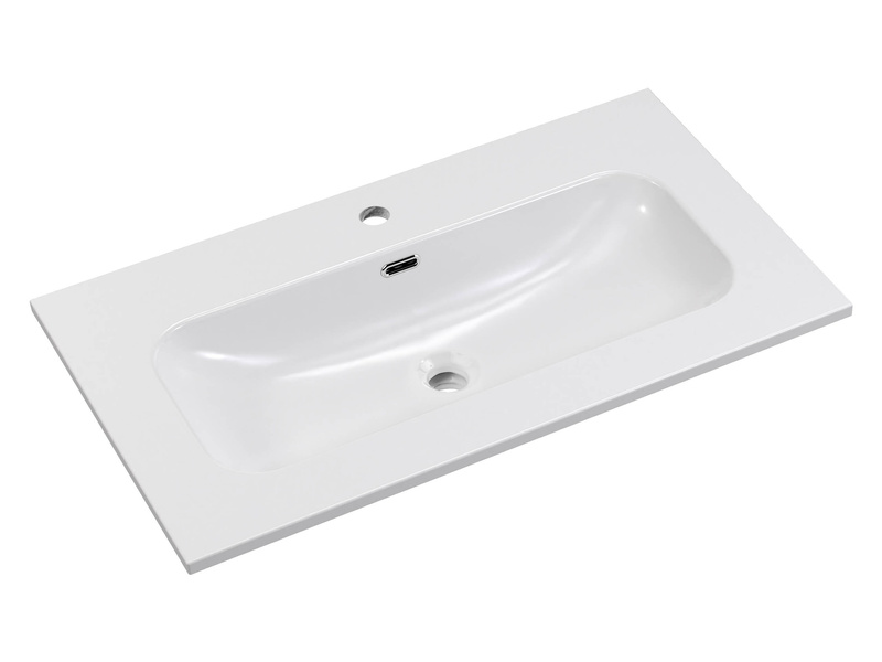 Umywalka Meblowa Ceramiczna 80 cm FLY E-8073-80 Biały Połysk