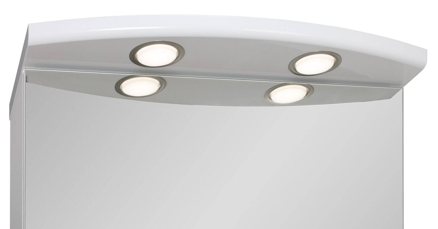 Astor Szafka Z Lustrem 50 cm Bruno Biały Połysk