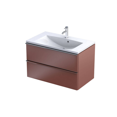 Oristo Szafka z Umywalką ETNA UNI 80 cm Czerwone
