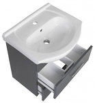 Astor Szafka Z Umywalką 50 cm Aspen Antracyt Połysk