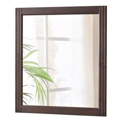 Klasyczne lustro w brązowej ramie Retro