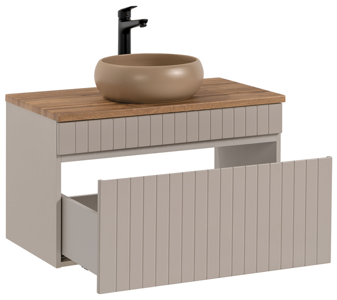 Szafka 80 cm ICONIC CASHMERE z Umywalką WIKI MC