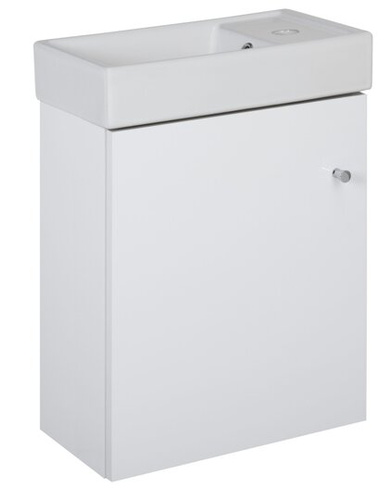 Astor Szafka Z Umywalką 40 cm Lunar Biały Połysk