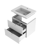 Oristo Szafka pod umywalkę 60 cm SIENA dąb czarny