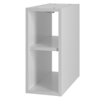 AQUA-02 - Szafka pod Umywalkę z Blatem i Regałem 2S 80cm Biały Mat Zestaw-4