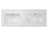 Umywalka Meblowa Dwukomorowa Ceramiczna 120 cm FLY 120D E-8073-120D Biały Połysk 