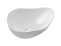 Umywalka Nablatowa Ceramiczna CLOUD FREE WHITE E-6588 Biały Połysk