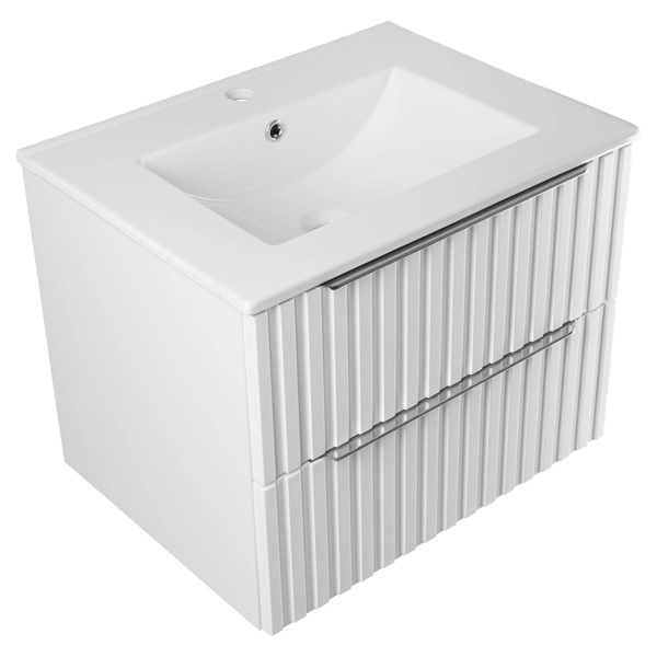 Astor Zestaw Amy 60 cm Szafka z Umywalką Biały Mat