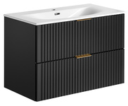 Szafka pod Umywalkę 80 cm 2S ADEL BLACK