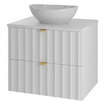 ARCOS-06 - Szafka z Umywalką i Blatem 2S 60cm Biały Mat Zestaw-2