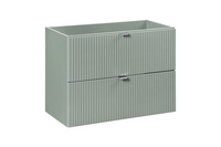 Zestaw Szafka z Blatem 80 cm i Umywalka Nablatowa Line Reed Green