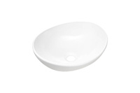 Umywalka Nablatowa Ceramiczna UN-LOLA-GW Biały Połysk