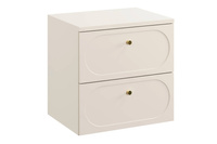 Zestaw Szafka Pod Umywalkę z Blatem 60 cm 2 Szuflady Donna Sand