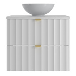 ARCOS-06 - Szafka z Umywalką i Blatem 2S 60cm Biały Mat Zestaw-5