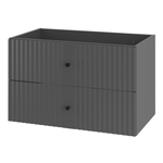 XILO-01 - Szafka Pod Umywalkę 2S 80cm Szary Mat