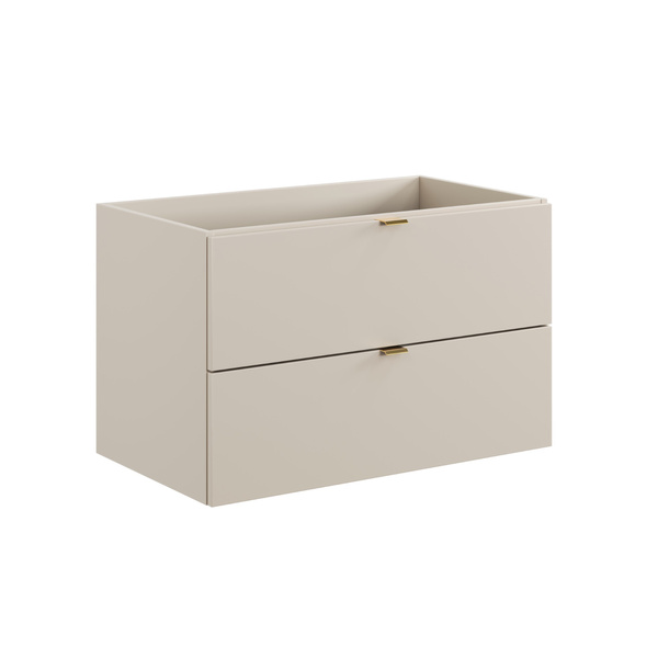 Zestaw Szafka Pod Umywalkę z Blatem 80 cm 2 Szuflady Dalia Cashmere