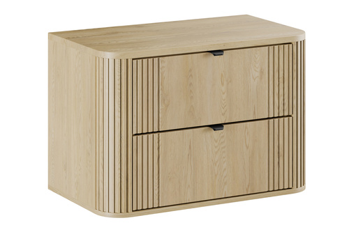 Zestaw Szafka Pod Umywalkę z Blatem 80 cm Ovalia Cremona