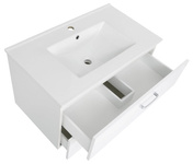 Astor Szafka Z Umywalką Toscania 80 cm Biały Połysk Biały Mat