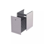 Oristo Szafka Niska 40 cm MONTEBIANCO Piaskowy Mat Uchwyt Postarzana Cyna