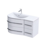 Oristo Szafka pod umywalkę 90 cm OPAL biała lewa