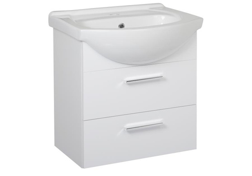 Astor Szafka Z Umywalką 50 cm Aspen Biały Połysk