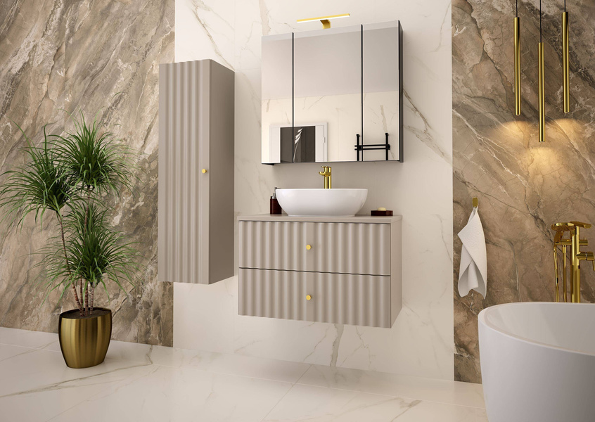 AQUA-03 - Słupek Wysoki 1-drzwiowy 130cm Kaszmir