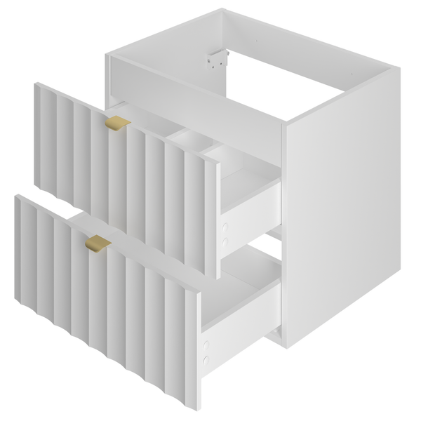 ARCOS-06 - Szafka pod Umywalkę z Blatem i Regałem 2S 80cm Biały Mat Zestaw-4