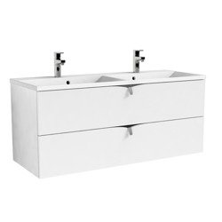 Oristo Szafka z umywalką 120 cm SIENA biały połysk