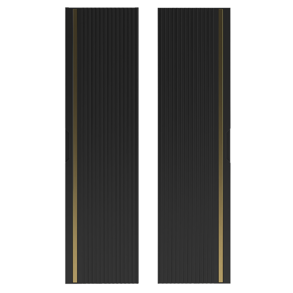 VESPER-03 - Słupek Wysoki 1-drzwiowy 130cm Czarny Mat
