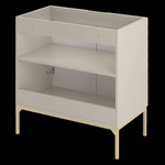 ASPEN-08 - Szafka z Umywalką i Blatem 2D 80cm Kaszmir Zestaw-2 Złoty Stelaż