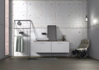 Oristo SKAGEN Szafka wysoka boczna 35 cm biały mat