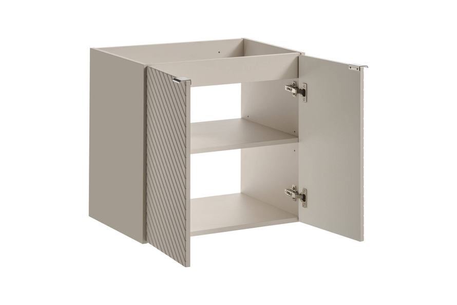 Zestaw Szafka Pod Umywalkę z Blatem 2-drzwiowa 60 cm Viva Cashmere Dąb Coast Evoke