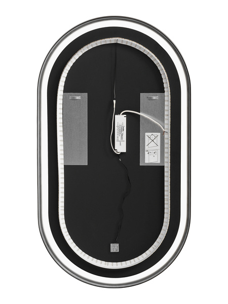 LUSTRO LED CZARNE APOLLO 2 900X500