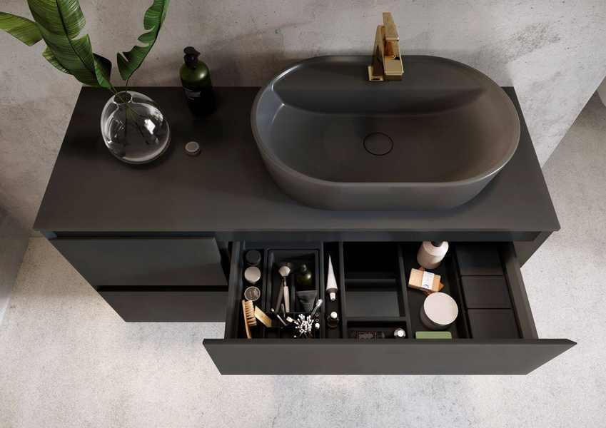 Elita Korek Umywalkowy Klik-Klak Antracyt Mat