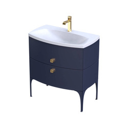 Oristo Szafka pod umywalkę 82 cm 2S LOUIS granatowa mat