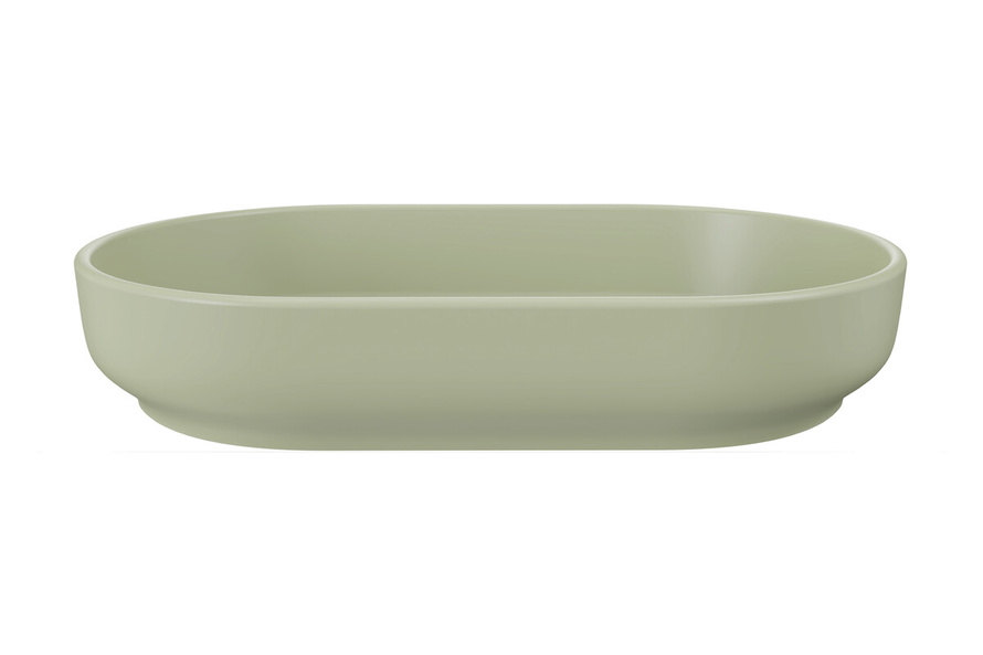 Zestaw Szafka z Umywalką 2S 80 cm z Blatem i Słupek Wysoki Ovalia Cremona