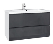 Oristo Szafki z umywalką 85 cm BRYLANT grafitowe P