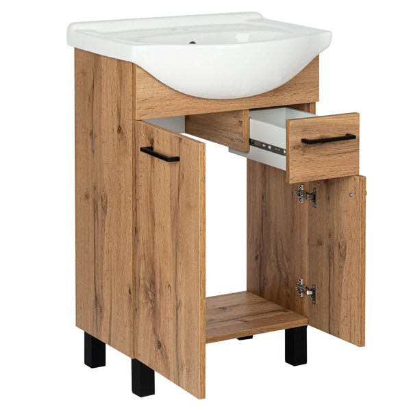 Astor Zestaw Lupo Wotan 55 cm Szafka z Umywalką Dąb Wotan