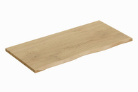 Zestaw Szafka pod Umywalkę 80 cm z Blatem 100 cm i Regałem 20 cm Dąb Cremona Kaszmirowy Mat 