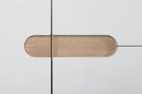 Słupek Szeroki Szafka Wysoka na Mopa Bali Biały 60 cm