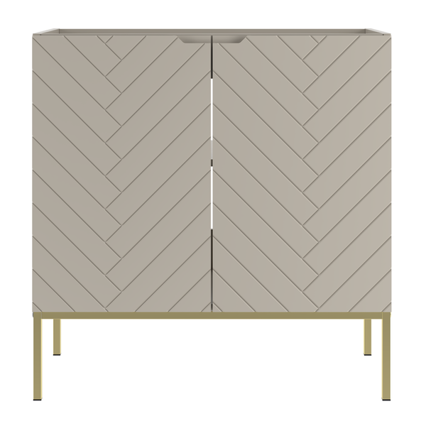 ASPEN-08 - Szafka Pod Umywalkę 2D 80cm Kaszmir Złoty Stelaż